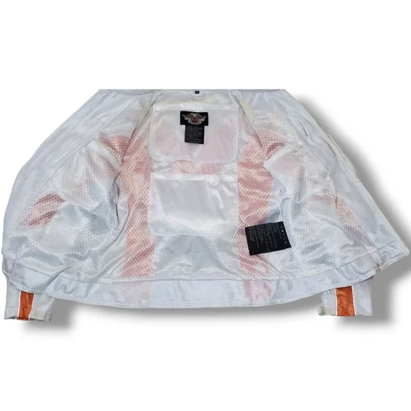 Harley Davidson Bomber Mesh Motorcycle Riding Jacket with Plate & Pad Pockets - Picture 4 of 12